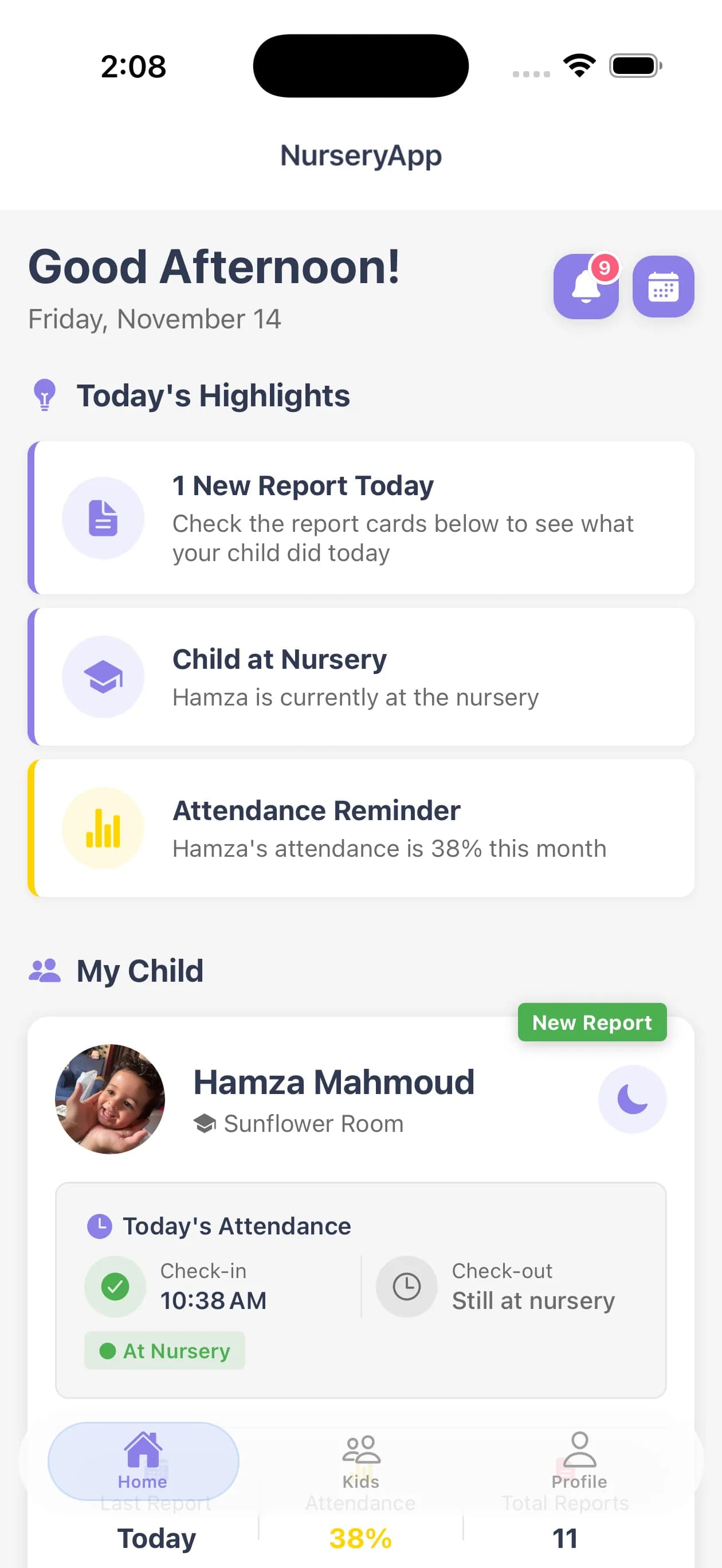 Parent Dashboard
